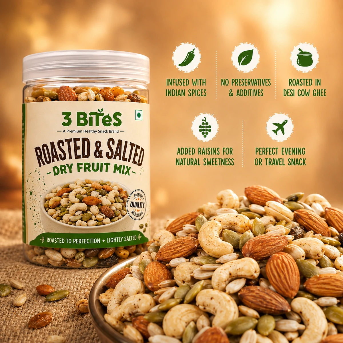 Roasted & Salted Dry Fruit Mix