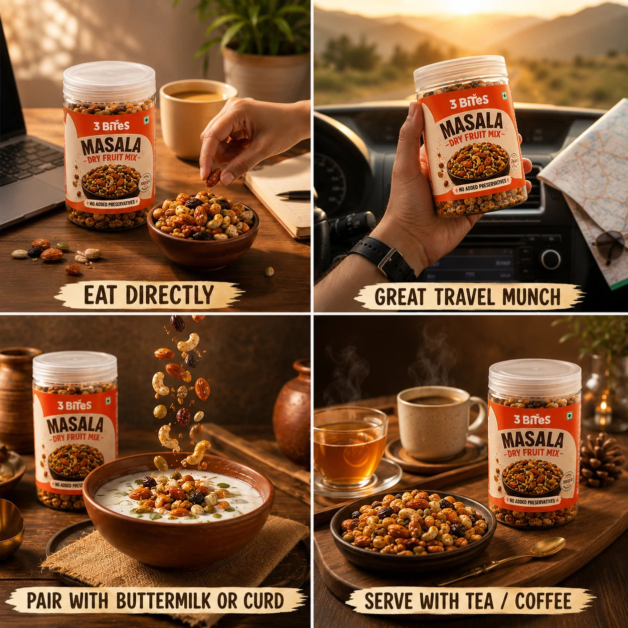3 Bites - Masala Dryfruit Mix